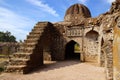 Ruins of Afghan architecture in Mandu, India Royalty Free Stock Photo