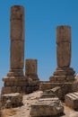 Ruins in Amman cÃÂ¬tadel Royalty Free Stock Photo