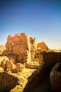 Ruins of the Amun Oracle temple in Siwa oasis, Egypt