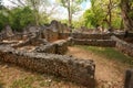 Ruins of ancient african city Gede Gedi in Watamu, Kenya