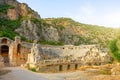 Ruins of the ancient amphitheater city of Myra Demre, Turkey Royalty Free Stock Photo