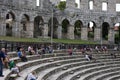 coliseum.Pula.Croatia.Ruins of ancient amphitheater.