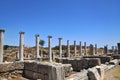 Ruins of the ancient anatolian city Perge Perga in Turkey