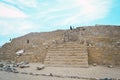 Ruins of the ancient archaeological site of Caral located in Peru during daylight Royalty Free Stock Photo