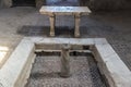 Ruins of the ancient archaeological site in Herculaneum, Italy