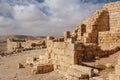 Ruins of the ancient Avdat settlement, Negev Royalty Free Stock Photo
