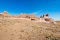 Ruins of ancient Ayaz-Kala Fortress, Uzbekistan, Central Asia Royalty Free Stock Photo