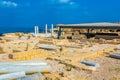 Ruins of ancient bathhouse at Caesarea in Israel