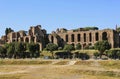 The ruins of the ancient Baths of Caracalla in Rome, Italy
