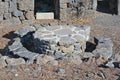 Ruins of ancient buildings in the national park Gamla Royalty Free Stock Photo