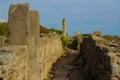 Ruins of ancient buildings Royalty Free Stock Photo