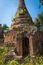 Ruins of ancient Burmese Buddhist pagoda Royalty Free Stock Photo