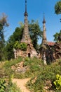 Ruins of ancient Burmese Buddhist pagodas Royalty Free Stock Photo