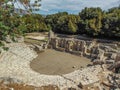 Ruins of ancient Buthrotum theatre Royalty Free Stock Photo