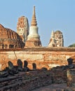 Ruins at the Ancient capital of Thailand Royalty Free Stock Photo
