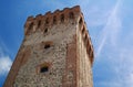 Ruins of the ancient Carrarese Castle in Este. Padua, Italy