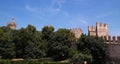 Ruins of the ancient Carrarese Castle in Este. Padua, Italy