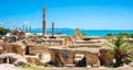 Ruins of ancient Carthage. Tunis, Tunisia, North Africa Royalty Free Stock Photo