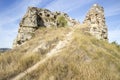 Ruins of the ancient castle in Belorado, Province of Burgos, Spain Royalty Free Stock Photo