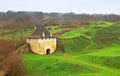 Ruins of the ancient castle, Khotyn Fortress. Ukraine Royalty Free Stock Photo