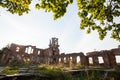 Ruins of an ancient castle Tereshchenko in Deneshi, Ukraine. Palace of 19th century Royalty Free Stock Photo