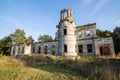 Ruins of an ancient castle Tereshchenko in Deneshi, Ukraine. Palace of 19th century Royalty Free Stock Photo