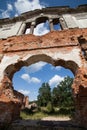 Ruins of an ancient castle Tereshchenko Grod in Zhitomir, Ukraine. Palace of 19th century Royalty Free Stock Photo