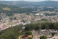 Ruins of ancient Celtic village in Santa Tecla, Galicia, Spain. Royalty Free Stock Photo