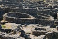 Ruins of ancient Celtic village in Santa Tecla, Galicia, Spain. Royalty Free Stock Photo