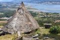 Ruins Of Ancient Celtic Village In Santa Tecla. Pontevedra. Tourism in Galicia. The most beautiful spots in Spain Royalty Free Stock Photo