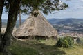 Ruins Of Ancient Celtic Village In Santa Tecla. Pontevedra. Tourism in Galicia. The most beautiful spots in Spain Royalty Free Stock Photo