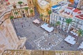 The ruins of ancient church foundation, Cathedral Square, Cadiz, Spain