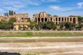 Ruins of ancient Circus Maximus in Rome, Italy Royalty Free Stock Photo