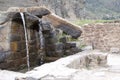 Ruins of ancient citadel of Inkas on the mountain, Pisac, Peru Royalty Free Stock Photo