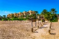 Ruins of ancient city Ayla in Aqaba, Jordan Royalty Free Stock Photo