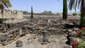 Ruins of ancient city Capernaum in Israel