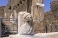 Ruins of an ancient city destroyed by the eruption of the volcano Vesuvius in 79 AD near Naples, Pompeii, Italy Royalty Free Stock Photo