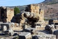 The ruins of the ancient city of Hierapolis near Pamukkale, Turkey