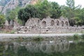 Ruins of ancient city Olimpos in Lycia. Antalya Province, Turkey Royalty Free Stock Photo