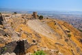 Ruins in ancient city of Pergamon Turkey Royalty Free Stock Photo