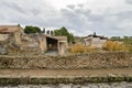 Ruins of Pompeii, ancient city in Italy, destroyed by Mount Vesuvius Royalty Free Stock Photo