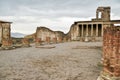 Ruins of Pompeii, ancient city in Italy, destroyed by Mount Vesuvius Royalty Free Stock Photo