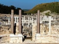 The ruins of the ancient city of Scythopolis, Beit Shean, Israel Royalty Free Stock Photo