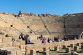 The Ruins of the ancient Roman City of Timgad in Batna, Algeria, built around 100 BC Royalty Free Stock Photo