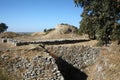 Ruins of the ancient city of Troy, Turkey Royalty Free Stock Photo