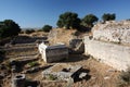 Ruins of the ancient city of Troy, Turkey Royalty Free Stock Photo