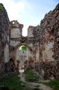 The ruins of an ancient crusader castle