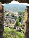 Ruins of ancient dead city kayakoy turkey