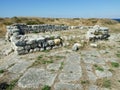 Ruins of ancient dwelling house Royalty Free Stock Photo