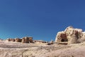 Ruins of the ancient earthen city of Jiaohe Royalty Free Stock Photo